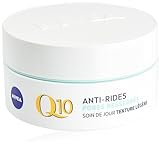 NIVEA Q10 Power Anti-Falten-Tagespflege + Porenstraffung FPS 15 (1 x 50 ml), Anti-Aging-Creme angereichert mit Q10 & Kreatin, Gesichtspflege Frau mit Algenextrakt