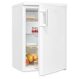 Exquisit Kühlschrank ohne Gefrierfach, 133 Liter, Vollraumkühlschrank freistehend, Türanschlag Wechselbar, KS516-V-H-010E weiss