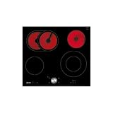 NEFF T16FTN1L0, N 70, Elektrokochfeld, autarkes Glaskeramik-Kochfeld 60 cm breit, TwistPad, Powerstufe, Bräterzone, Rahmenlos aufliegend, Schwarz