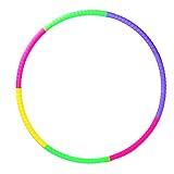 MUNSKT Hula-Hoop-Reifen, 7 Abschnitte, bunt, abnehmbar, Kunststoff, Fitnessreifen für Kinder, verstellbare Größe und Gewicht, für Fitness, Gymnastik, Tanzspiele, Haustiertraining