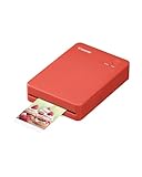 Canon SELPHY QX20 mobiler Fotodrucker – per WLAN direkt vom Smartphone drucken. Thermosublimationsdruck, 2 Größen Stickerpapier und Laden per USB-C - Terrakotta (ohne Farband/Papier)