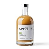 GIMBER Biologisches Ingwerkonzentrat 700 ml | Alkoholfreies Bio-Getränk aus Ingwer, Zitrone und Kräutern | Premium Ingwer Essenz