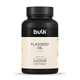 Bulk Leinsamenöl Weichkapseln 1000 mg, 3000 mg pro Portion, Omega 3, 6 und 9, 90 Kapseln
