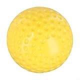 Homeponnew Baseball und Softball für Pitching-Maschinen, 22,9 oder 30,5 cm, Noppen-Design für verbesserte Trainingsleistung (30,5 cm, Gelb)
