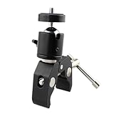Homoyoyo Kugelkopf Kamera Halterung Schwenkbar mit Schraube Multifunktionaler Hot Shoe Adapter für DSLR Camcorder Blitzlicht Mikrofon LCD Monitor Aluminiumlegierung