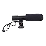 Holibanna 1Stück Professionelles Interviewmikrofon Für Camcorder Hochsensibles Stereo Mikrofon Mit Für DSLR Kameras Videoproduktion Leicht Benutzerfreundlich