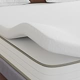 FRIDEKO Matratzen Topper 140x200cm, 5cm Höhe Matratzentopper, H2&H3 Gel Memory Foam Topper, Abnehmbaren und Waschbaren Bezug, Geeignet für Boxspringbett, Schlafsofas