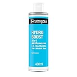 Neutrogena Hydro Boost 3-in-1 Mizellenwasser (400 ml), feuchtigkeitsspendende Gesichtsreinigung mit Hyaluronsäure, sanfter Make-Up Entferner ohne Reiben, für sensible Haut geeignet