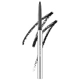 FOCALLURE Eyeliner mit integriertem Anspitzer, wasserdicht, fleckenabweisend, Gel-Eyeliner, einziehbar, lange Haltbarkeit für den ganzen Tag, Schwarz