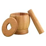 Mörser und Stößel, Pfeffermühle für die Küche, manuelle Holzstößel für Pfeffer und aromatische Kräuter für die Küche Zubereitung von Lebensmitteln Knoblauch Trockenfrüchte