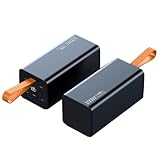 60000 MAh Hochleistungs Laptop Powerbank, Tragbares 100-W-Schnelllade-Laptop-Ladegerät, 2 Eingängen Und 5 Ausgängen, IP64-wasserdicht, Für Smartphones, Tablets Und Kameras(Color:schwarz)