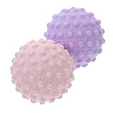 PACKOVE 2 Stück Faszienball fußmassage faszientraining faszienmassage muskelentspannung Yoga-Ball Zubehör für Massagetische Triggerpunktkugel Therapiebälle Fußball Kieselgel