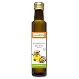 Mynatura Bio Aprikosenkernöl 1x 250ml I Nativ I Schonend Verarbeitet I Kaltgepresst I Rein Pflanzlich I Aprikosen I Speiseöl I DE-ÖKO-044 I Omega 3 Fettsäuren 250ml (1 x 250ml)