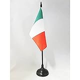 AZ FLAG TISCHFLAGGE Italien 15x10cm - ITALIENISCHE TISCHFAHNE 10 x 15 cm - flaggen