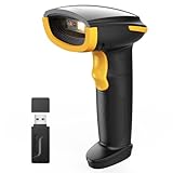 Inateck Barcode Scanner Bluetooth, 1D 2D QR Code Scanner Wireless, 1 Aufladung 3 Monate, Handscanner Kabellos mit APP und SDK, BCST-23