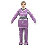 JJsdwin Lymphdrainage Gerät Ganzkörper Massagegerät, Multifunktions-Körpermassagegerät, 35-80°C Warmhalten, Fern Infrarot Wärme Massage für Taille, Rücken, Beine und Schultermassage (Lila)