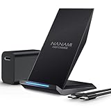 Fast Wireless Charger, NANAMI Qi kabelloses Ladegerät (mit USB C ladegerät 20W PD Adapter) für Apple iPhone 16 15 14 13 12 Pro Max Xr Xs, 10W Induktive Ladestation für Samsung Galaxy S25 S24 S23 S22
