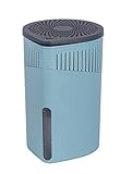 WENKO Raumentfeuchter Drop, nachfüllbarer Luftentfeuchter, reduziert Schimmel & Gerüche, 1 kg Granulatblock, Türkis