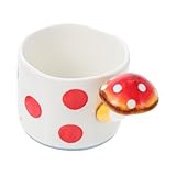 VINTORKY Pilzbecher Kaffeetasse Pilzkaffee Pilzzeug Pilzgläser Trinkbecher Für Wasser Süße Tassen Kreativer Wasserbecher Tasse in Pilzform Porzellantasse Keramik