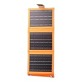 Solarpanel Telefon Ladegerät, Faltbares Aufladen Solar, Tragbares Outdoor-Gerät, Reisefreundliche Erneuerbare Energie, Ideal für Camping, Smartphones, Smartwatches, 42,5 x 16,5 cm