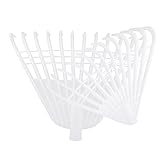 KONTONTY 2 Stück Teiliges Gartenrechen mit Robusten Mittelharten Stahlzinken Vielseitig für Laub Gras Bodenlockerung Rostbeständig Ergonomisch für Rasenpflege und Laubentfernung