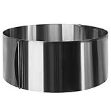 Ruhhy Backring Tortenring verstellbar 12 cm hoch Ø 30cm Kuchenring Profi- Hobbybäcker 18909