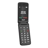 Gigaset GL595 Flip-Mobiltelefon – einfache Bedienung für Senioren, große Tasten & SOS-Notruftaste – Staub- & spritzwassergeschützt IP44 Schutzklasse–ohne Vertrag–2,8 Zoll TFT-Farbdisplay, Schwarz