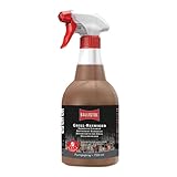 BALLISTOL 25440 Grill-Reiniger 750ml Spray – Aktiv-Schaum BBQ-Reiniger für Rost, Grill, Gasdüsen, Edelstahl, Emaille