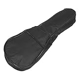 TOYANDONA 1 Stück Gigbag Tasche Für Konzert-Ukulele Ukulele Taschen Ukulele-Koffer Tasche Für Ukulele Gitarrenzubehör Ukulele -Tragetasche Instrumententräger Black Baumwolle