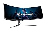 Predator Z57 Gaming Monitor 57 Inch (145 cm Screen) DUHD, VA, 120Hz, 1ms (GTG), DP 1.4, 2xHDMI 2.1, Type-C 90W, USB HUB, Curved, Height-Adjustable, FreeSync Premium