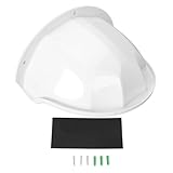 Überwachungskamera Sonnenregenabdeckung Hartkamera Outdoor -Kamera Schutzdach für Kuppel PTZ Überwachungskamera (White)