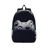 EdWal Laptop-Rucksack mit Gaming-Controller-Muster, Krankenschwestertasche, Handgepäck-Rucksack für Damen, lässiger Reise-Tagesrucksack für Erwachsene, Schwarz , M