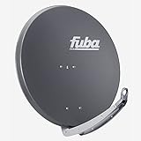 Fuba DAA 850 A Aluminium Satellitenschüssel 85cm anthrazit - Sat-Antenne/Sat-Spiegel mit stabilem Doppeltragarm, LNB-Halterung aus Alu Druckguss, rostfrei und langlebig, hohe Schlechtwetterreserve