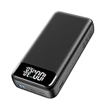 BRENCIL Powerbank, 20000mAh Tragbares Ladegerät Power Bank, 65W Schnellladen Laptop Externe Handyakkus, PD3.0 QC4.0 Externer Akku Pack mit USB C Ausgang/Eingang für iPhone 15/14/13/Pro Max Tablet