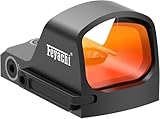 Feyachi RDS-59 Red Dot Visier für Pistole 3 MOA Micro Handgun Rotpunktvisier Zielfernrohr Mini Visier mit Adapterplatte für MOS & Picatinny-Montage