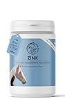 Annimally Zink für Pferde - Zink Pferd hochdosiert Pellets (700g) - Unterstützt beim Fellwechsel Pferd - Mit Schwarzkümmel, Zeolith und Bierhefe für Haut, Haare & Hufe - Spurenelemente Pferd
