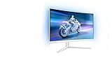 PHILIPS Evnia 27M2C5201L - 27 Zoll FHD Curved Gaming Monitor, 180 Hz, 1 ms GtG, FreeSync Prem. (1920x1080, 2X HDMI 2.0, 1x DP 1.4) Weiss