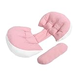 Toddmomy Schwangerschaftskissen U Form für Seitenschläfer Ergonomisches Körperkissen für Schwangere Frauen Bauch Rückenschmerzen Linderung Vielseitig Einsetzbar Stillkissen