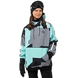 SIROKO - Skijacke für Damen W1-W Ushuaia - M - Türkis/Grau