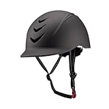 Harilla Reithelm Reitschutz für Männer Frauen, größenverstellbarer Helm für Erwachsene, Umfang 54-58 cm, Flexible Reitkappe belüftetes Reithelmschild für Reiten, Radfahren, Skifahren, Titan