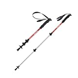 Naturehike Ultraleichte Walking Stöcke Kinder Wanderstöcke 50-100cm Faltbar Aluminium Stöcke Trekkingstöcke (1pcs), Rot