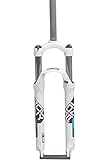 UIOPPOI Mountainbike-Gabel, 69,8 cm, Air Shock AM, Fahrradfedergabel, 73,7 cm, manuelle Verriegelung, ungedämpft, verstellbar, gerader Lenker, 3,8 cm, QR, 9 mm