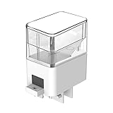 LOVIVER Automatischer Fischfutterspender, Feuchtigkeitsfester Fischfutterspender, Teich App Steuerung, Fischtank Futterspender für Reisende Schildkröten Im Fr, 350ml