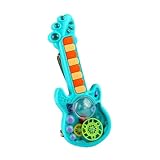 Yardwe Simuliertes Elektrisches Gitarrenspielzeug Für Musikinstrument Lichteffekten Lernspielzeug Für Musikalische Früherziehung Geschenkidee Für Jungen