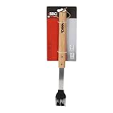BBQ Edelstahl-Grillbürste mit Holzgriff 42 cm