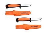 Doppelpack Messer Morakniv Basic Sauscharf Orange Drückjagd Messer Jäger Sonderedition