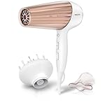 Philips MoistureProtect Haartrockner - 2300W, Ionisierungsfunktion, 6 Hitze- und Geschwindigkeitsstufen, inkl. Diffusor & Stylingdüse (Modell HP8280/00)