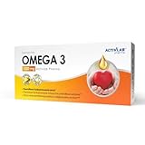 Activlab Pharma Omega-3 1000 mg – Hochwertiges Fischöl mit 180 mg EPA & 120 mg DHA + Vitamin E – 60 Kapseln – Herz, Gehirn, Sehkraft & Stoffwechsel