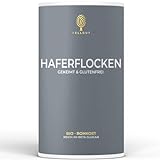 ZELLGUT© Bio Haferflocken - GEKEIMT (450g) - Vollkorn - GLUTENFREI - Basisch - Kernig & ideal für Müsli - biologischer Anbau - Reich an Ballaststoffen und BETA GLUCAN. Gekeimt und schonend getrocknet