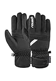 Reusch Baldo R-TEX® XT Winddichte, wasserdichte, atmungsaktive und warme Unisex Winterhandschuhe Fingerhandschuhe Schneehandschuhe Skihandschuhe für Damen und Herren, schwarz-weiß, 9